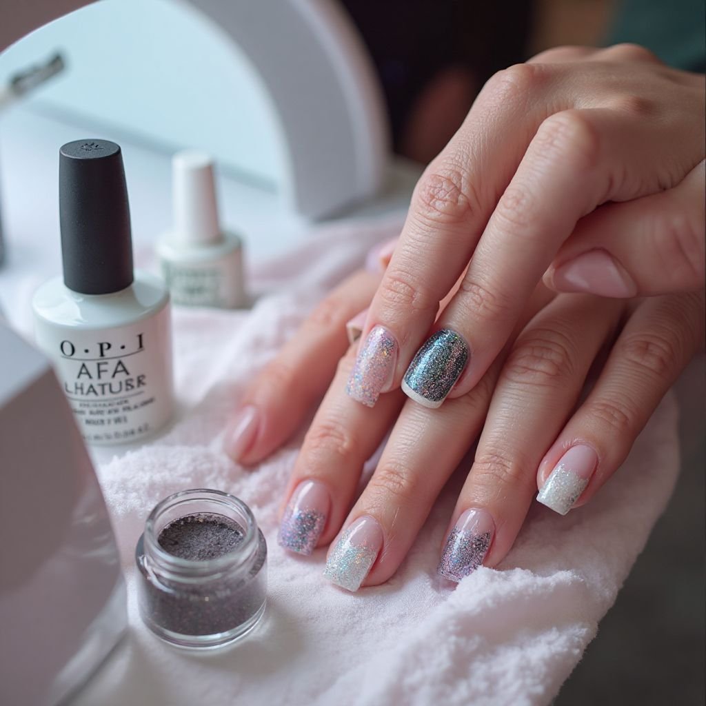 glazed donut nails diy at home - Illustration 2