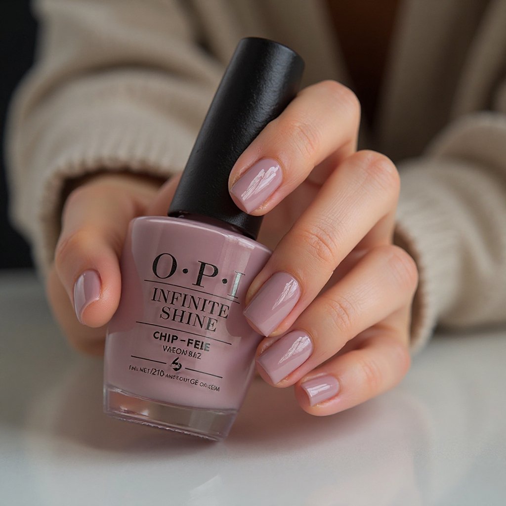 gel manicure in action