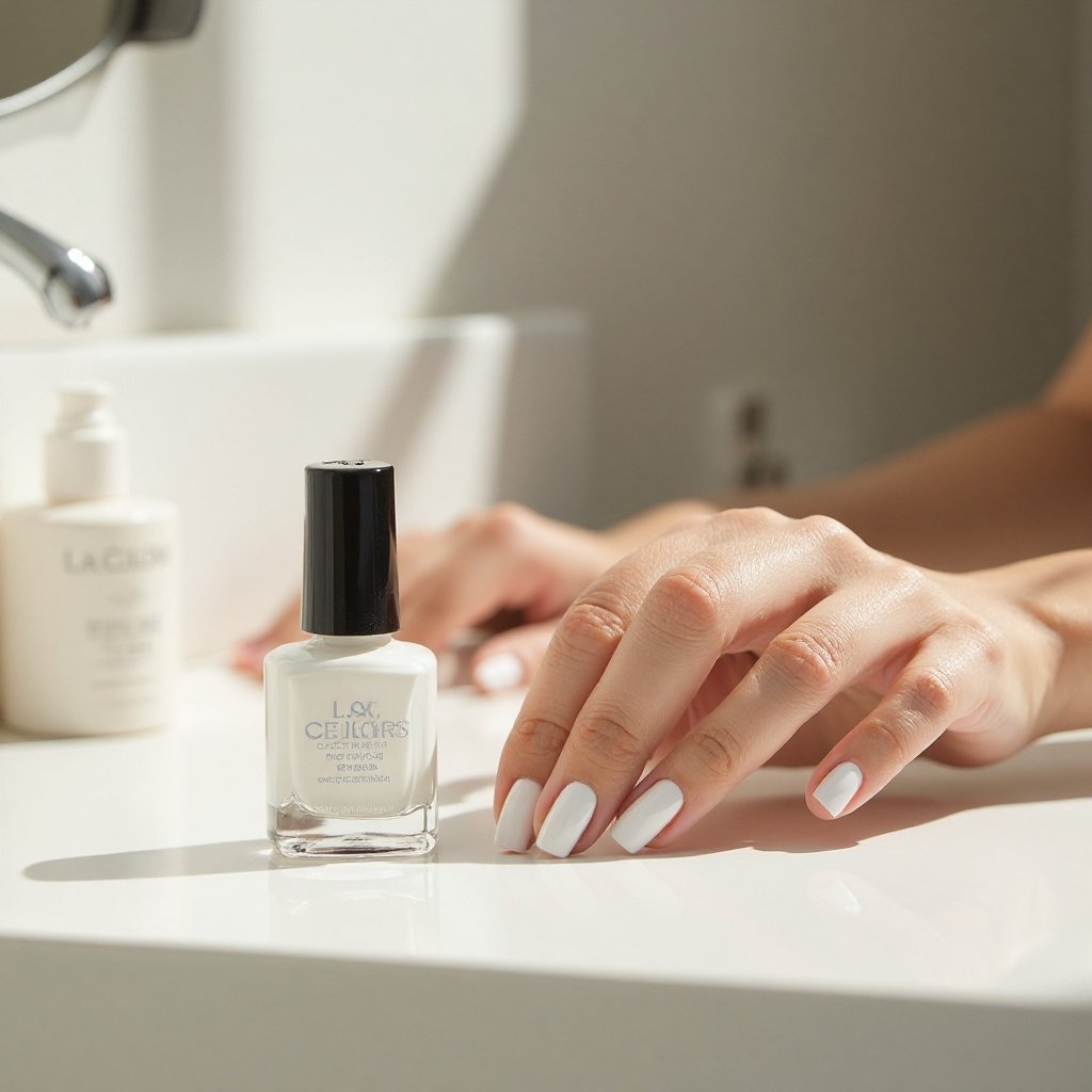 white polish product view