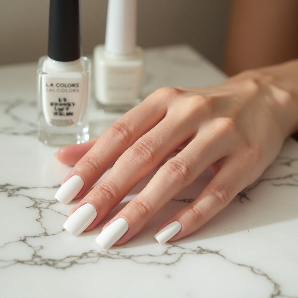 white polish in action