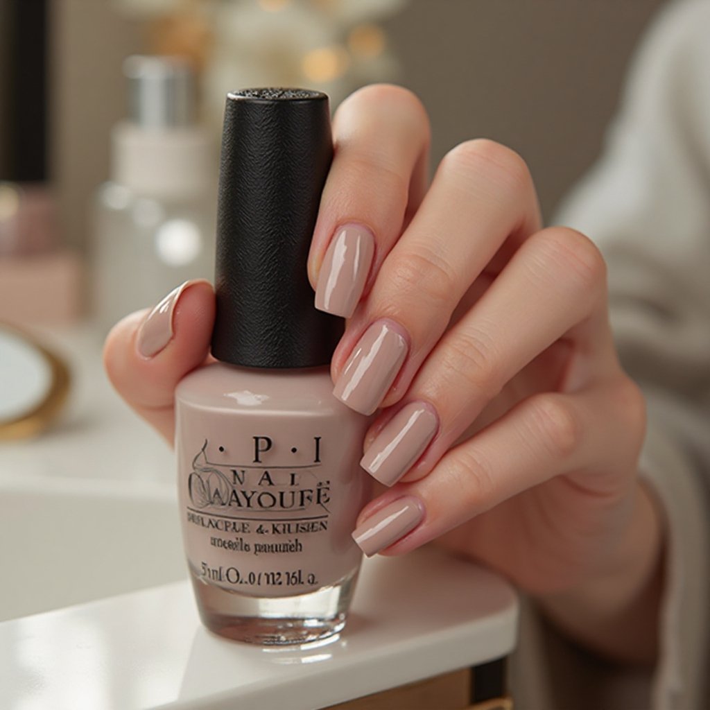 gel manicure in action