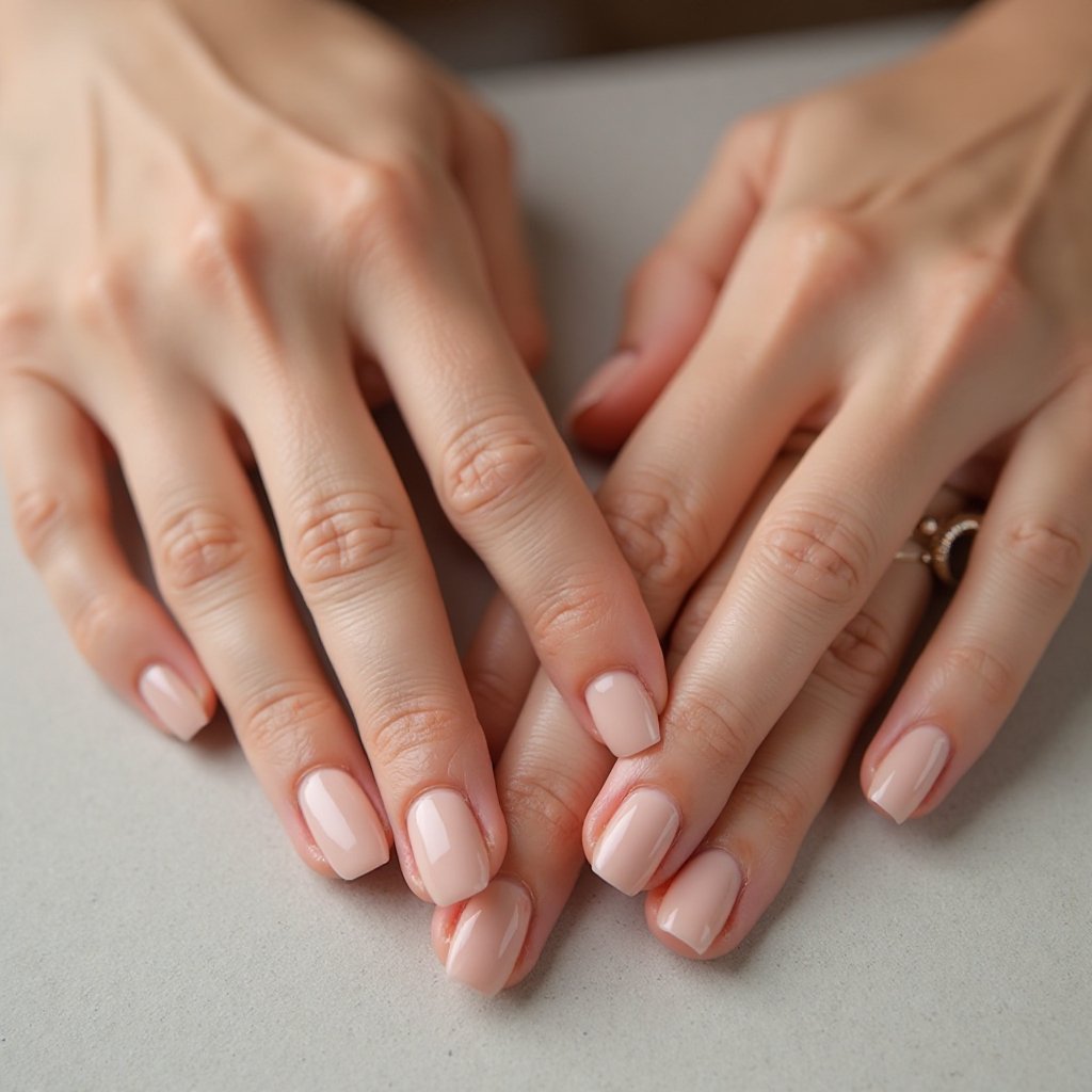 nude polish in action