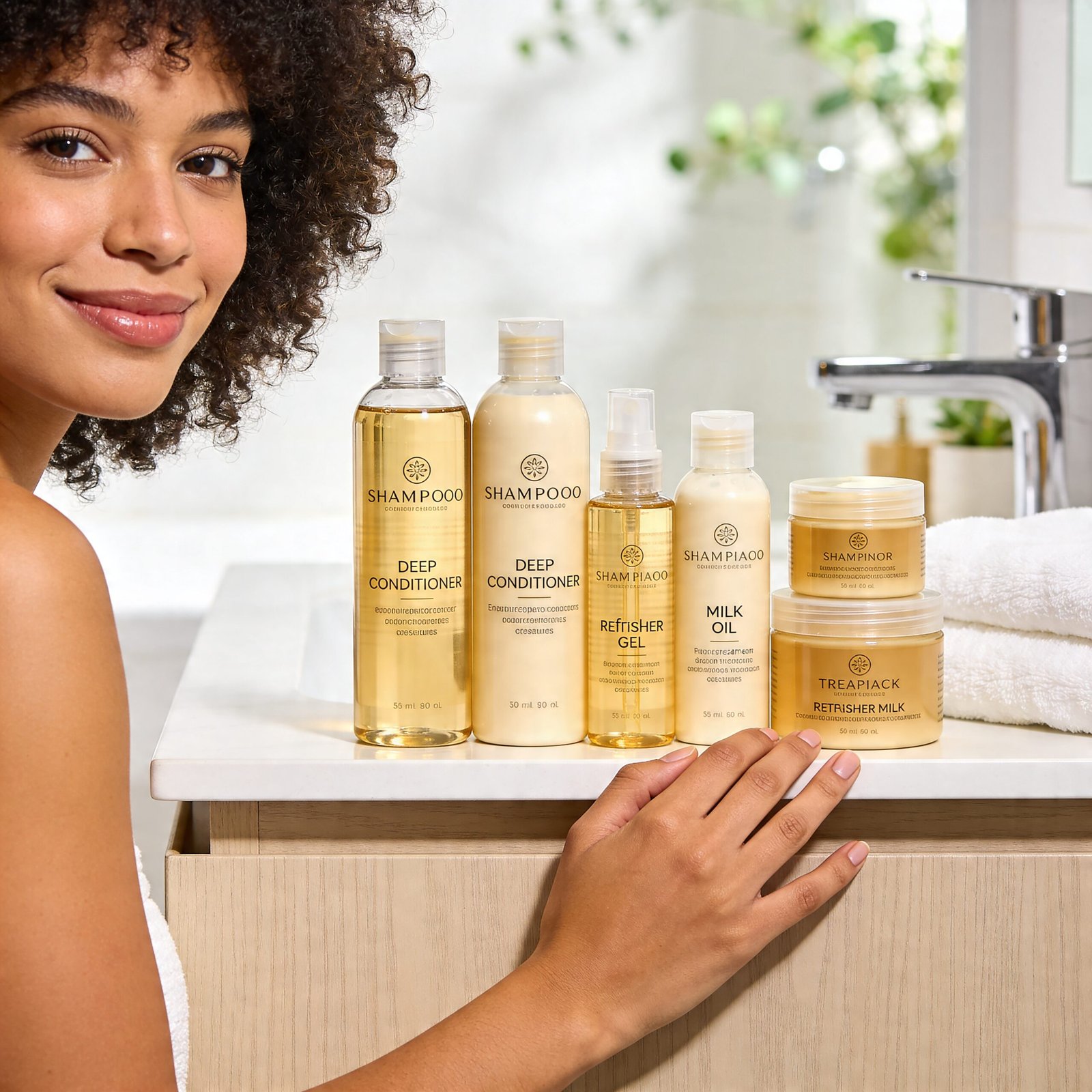 curly hair product view