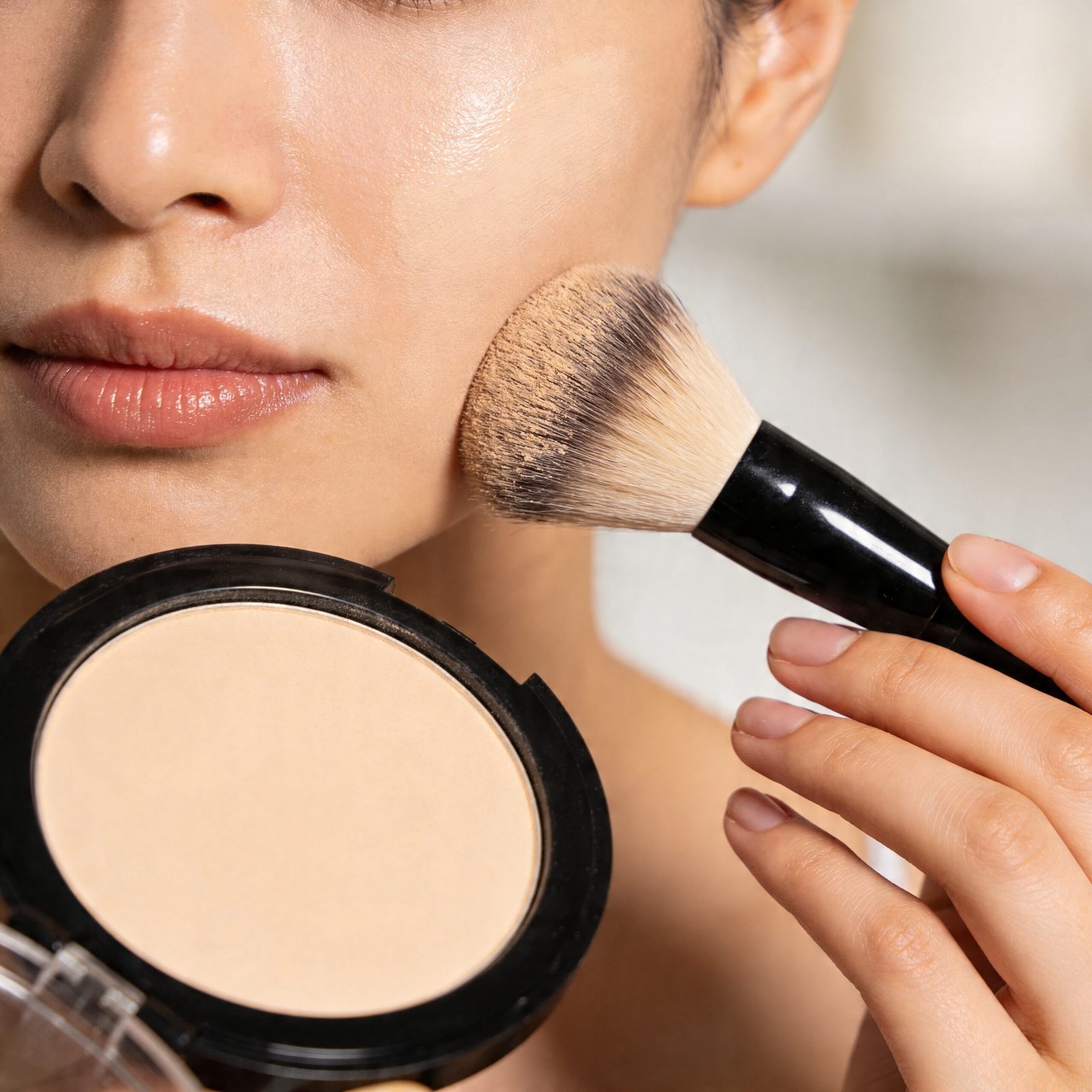 finishing powder in action