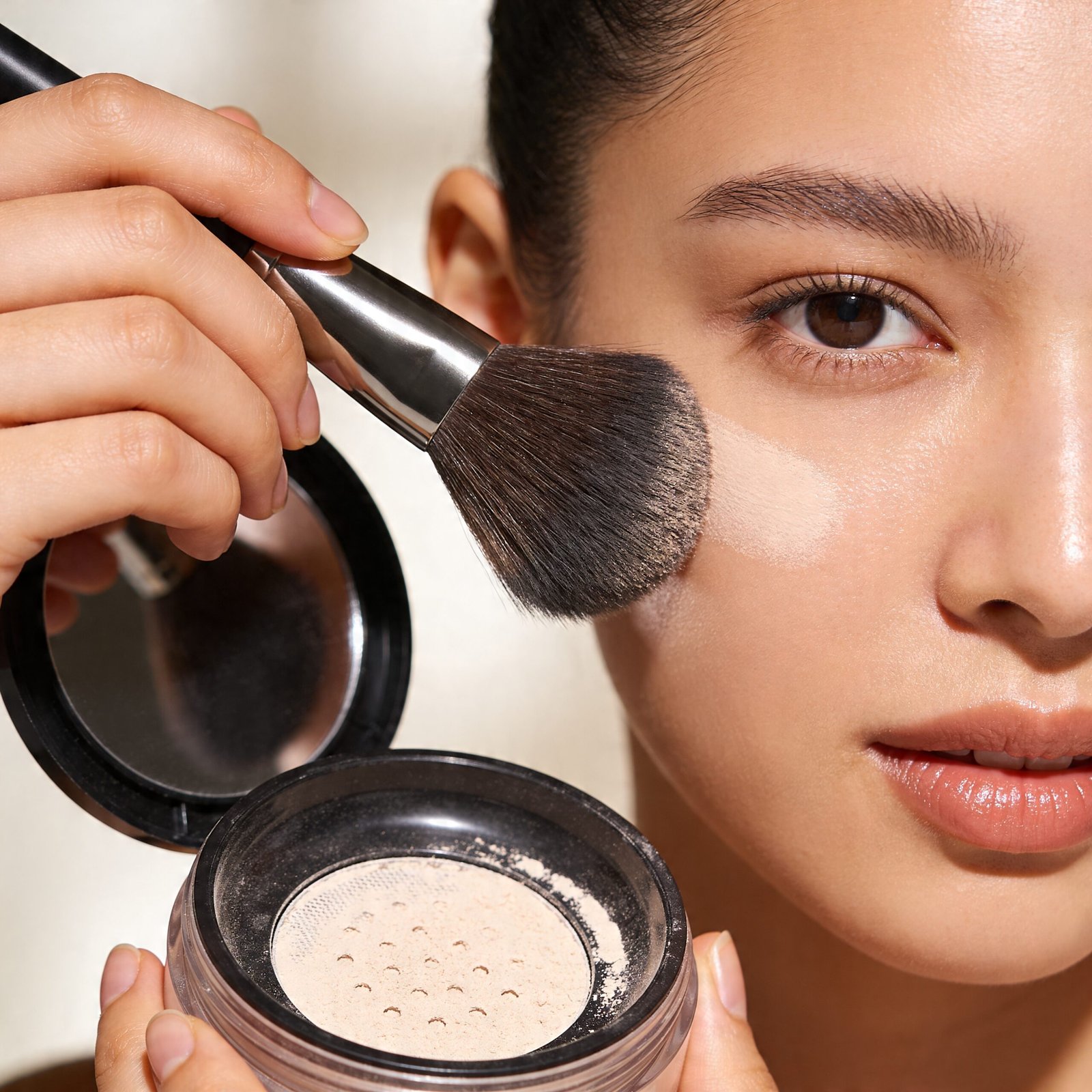 setting powder in action
