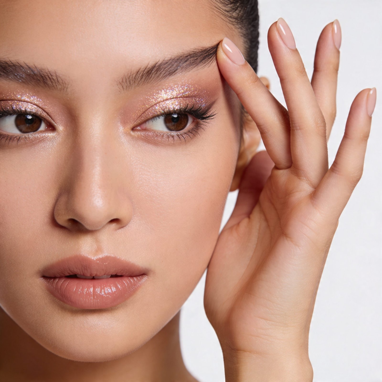 shimmer eyeshadow in action