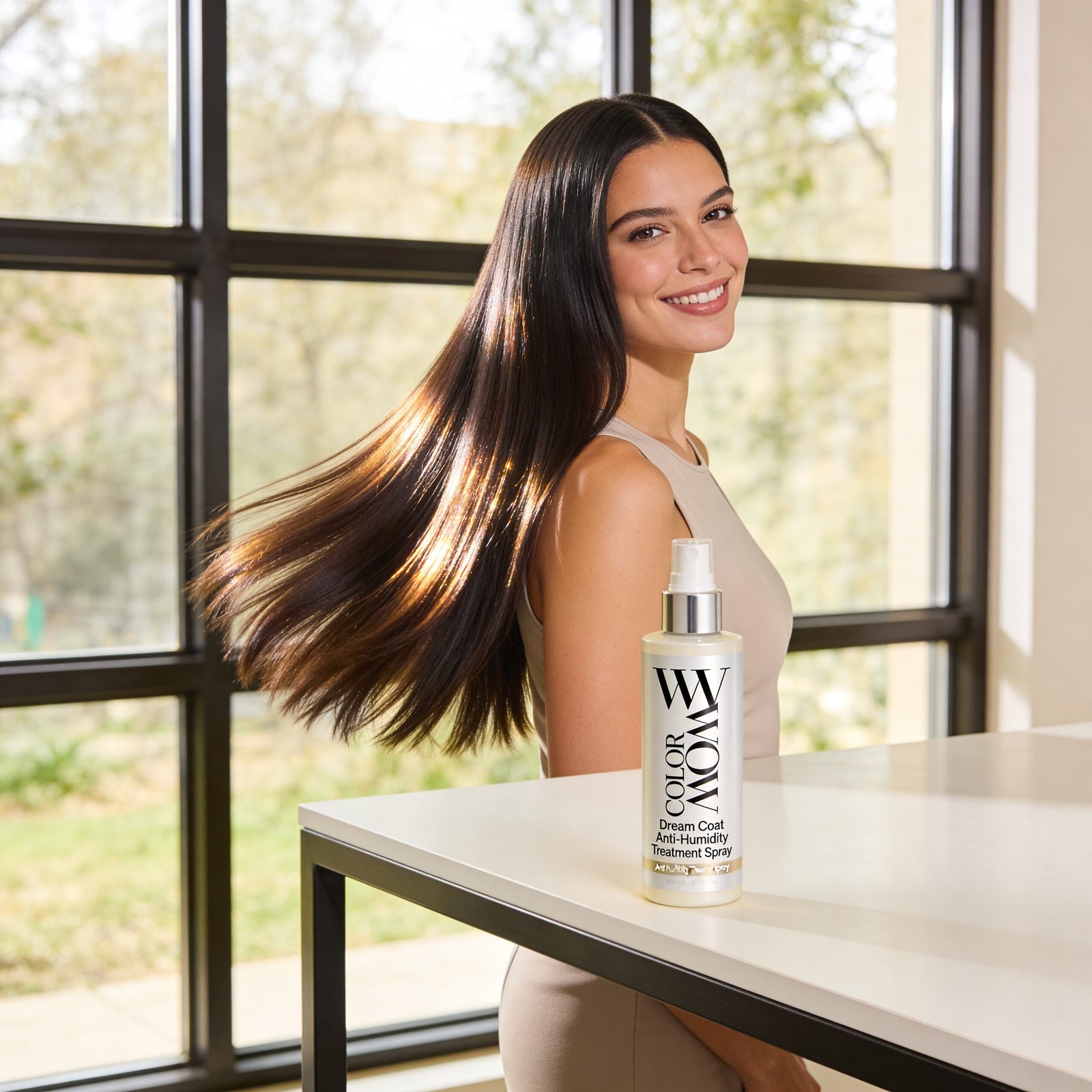 anti frizz product view