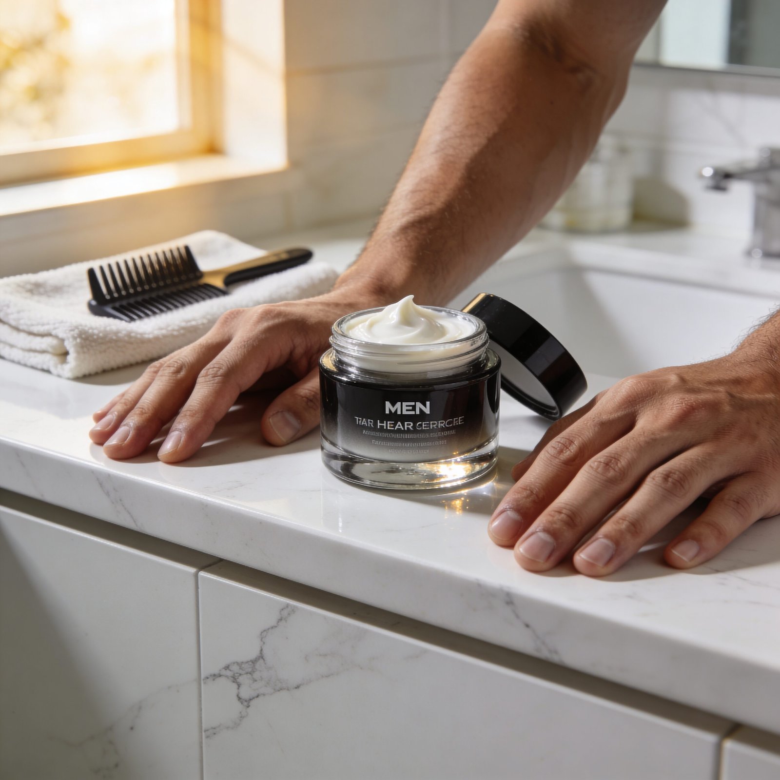 hair cream product view