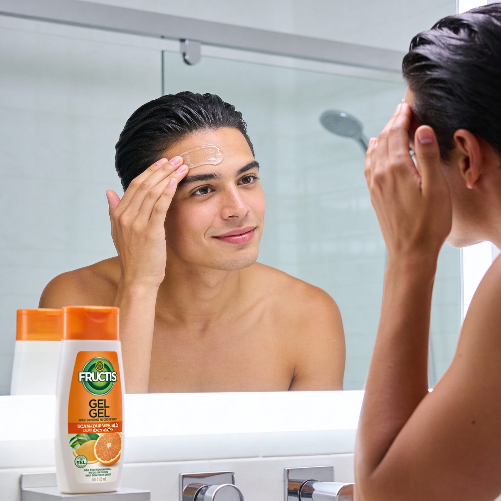 styling gel in action