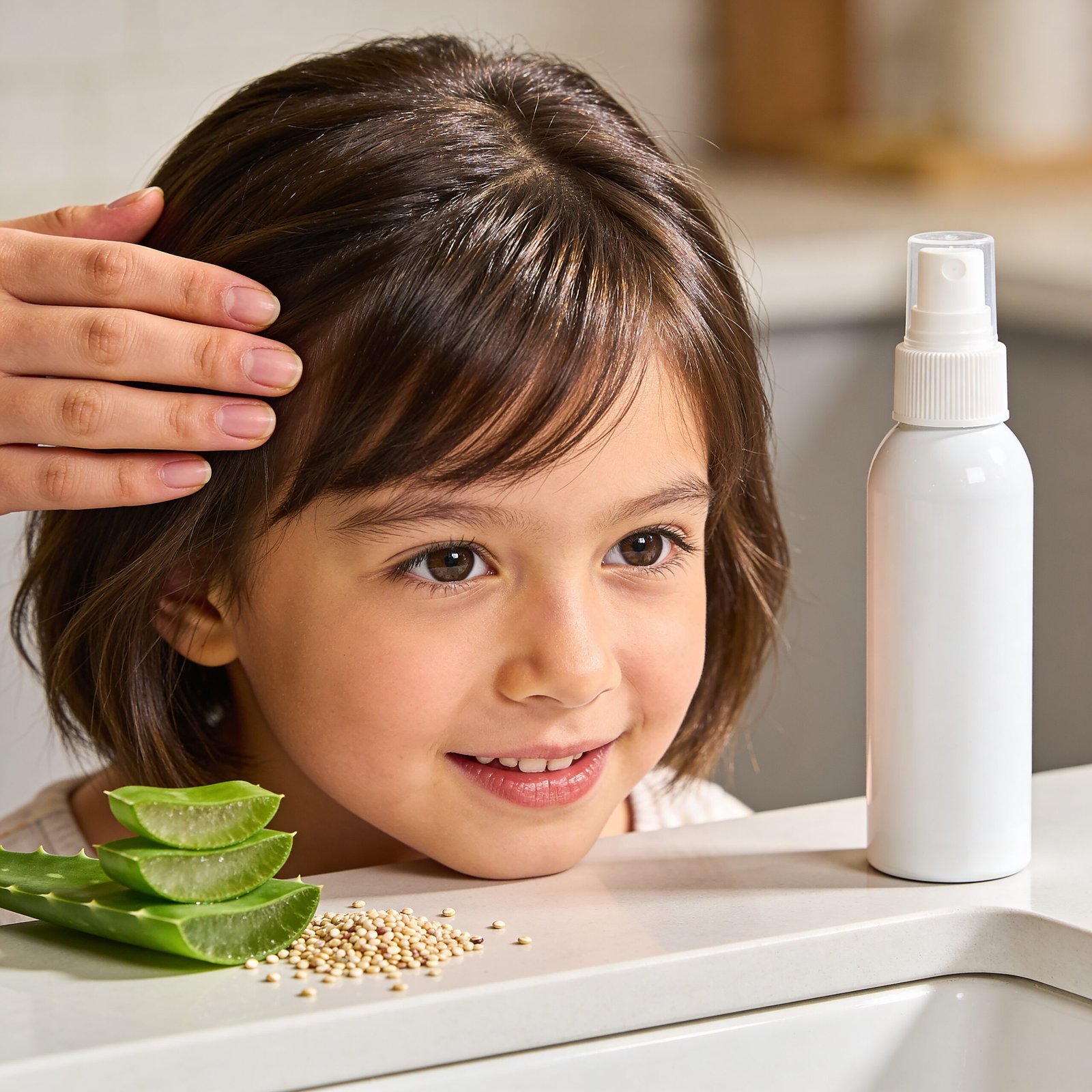 kids hairspray in action