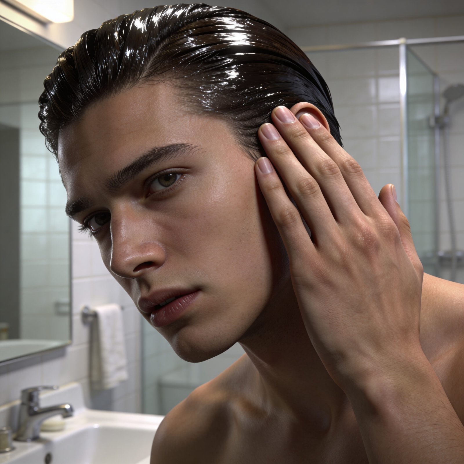 sculpting gel in action