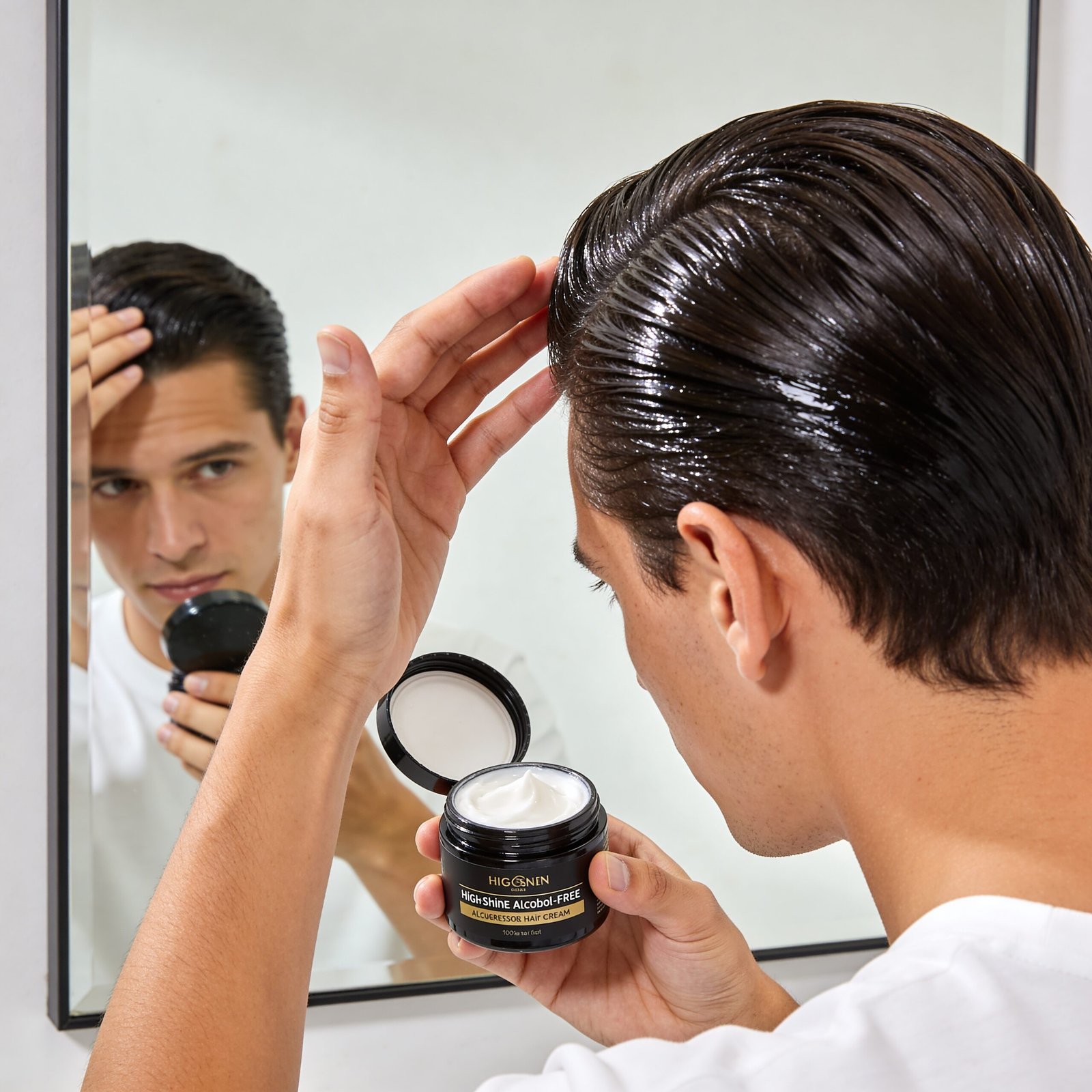 hair cream in action