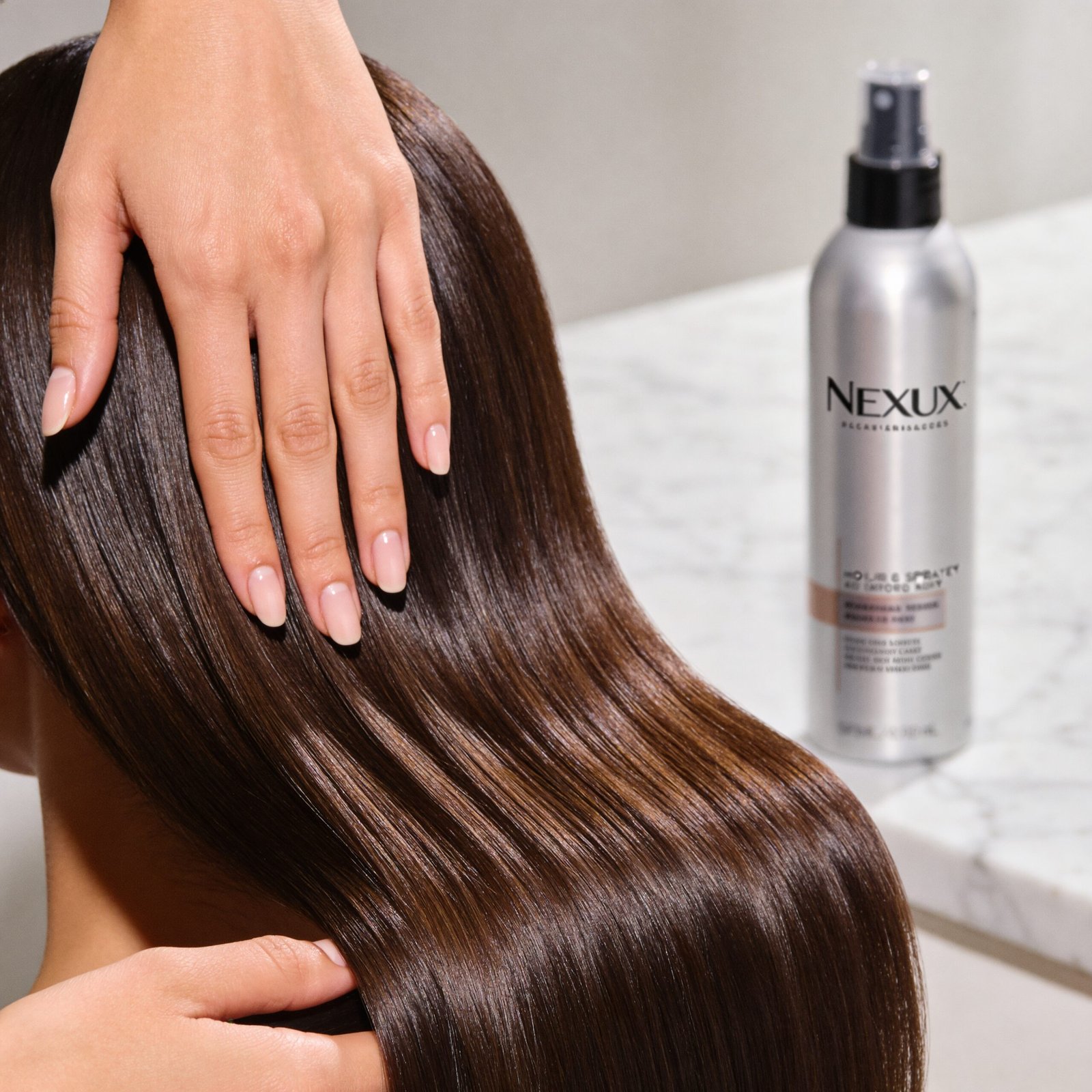 flexible hairspray in action