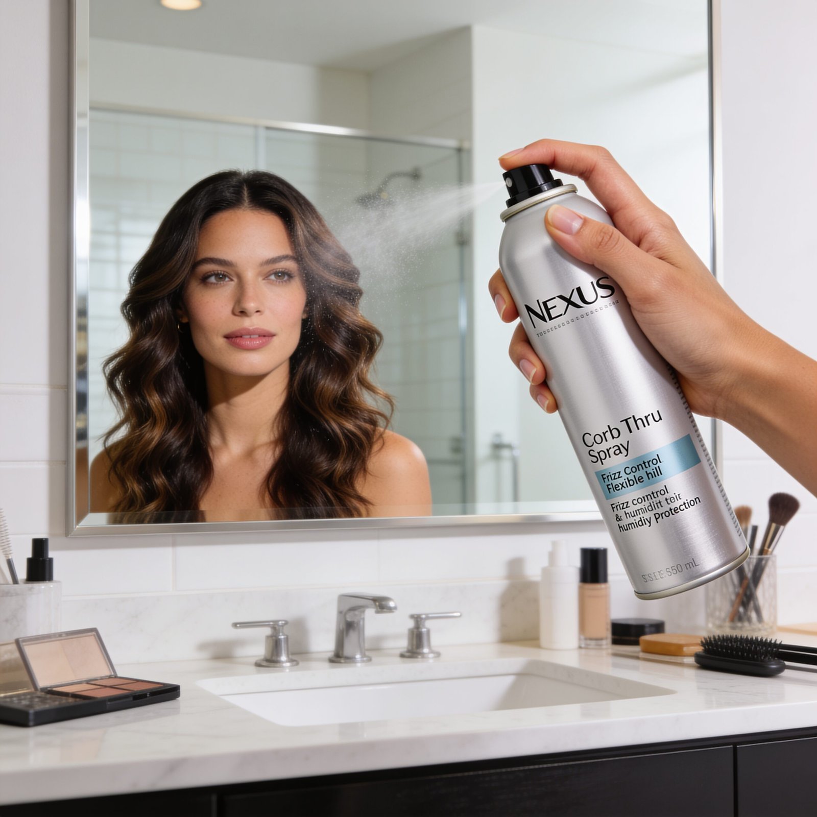 hairspray hold in action